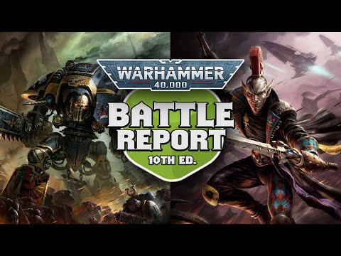 Imperial Knights vs Harlequins Warhammer 40k 10th Edition Battle Ep 44