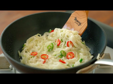 무를 이렇게 했더니 남아나질 않아요‼️ 밥대신 먹으면 살도 안찌는 놀라운 무 요리🤩 무 한통 순삭 레시피👍🏻