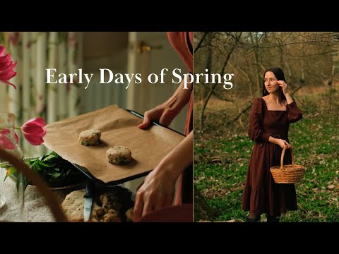 First Days of Spring In English Countryside | Simple Slow Living | Wild Garlic Foraging & Scones