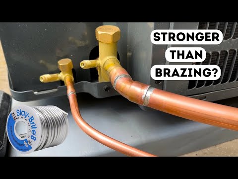 Soldering An HVAC Line Set Using Staybrite 8.  STRONGER THAN BRAZING!