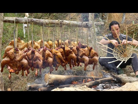 Sweet smoked chicken from love with Vang Hoa, Conquering the market every day!