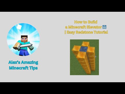 How to Build a Minecraft Elevator 🛗 | Easy Redstone Tutorial