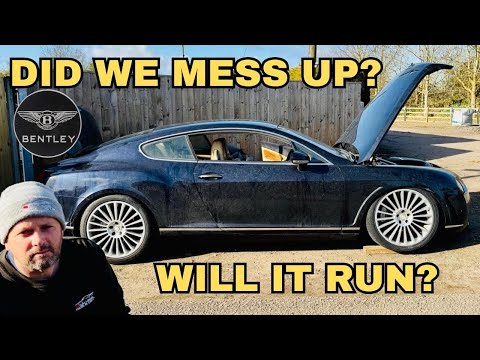 TRYING TO FIX AN ABANDONED BROKEN BENTLEY GT WILL IT RUN?