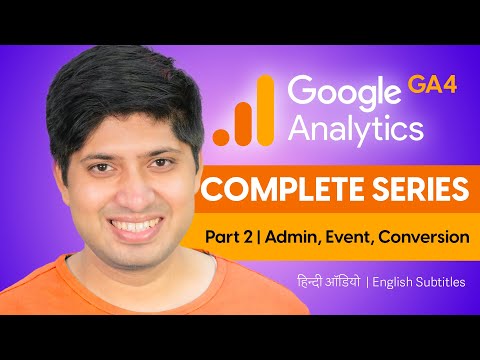 Part 2 - Google Analytics Complete Tutorial Series in Hindi | Admin Settings, Events, and Conversion