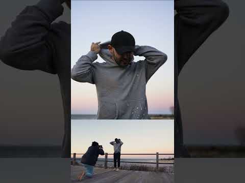 taking photos in the evening by the beach #photography #beach #sonyalpha