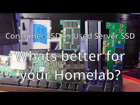 Do used Server SSD make sense for a homelab? Comparing consumer and server SSDs.