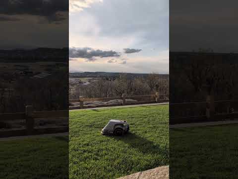 Robot... meet grass.  #smarthome #technology #lawn #geek