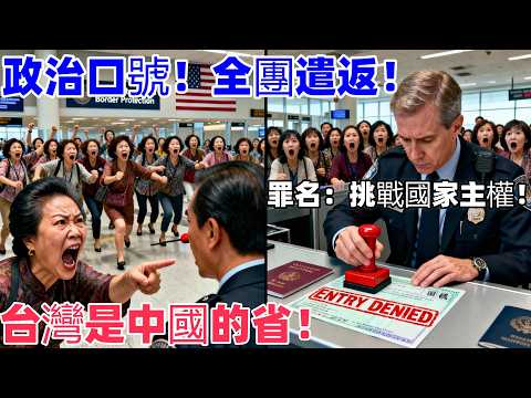 中國大媽十八人旅行團怒斥美國海關：「台灣是中國的省！」海關官員的回應，卻讓整個旅行團瞬間沉默…