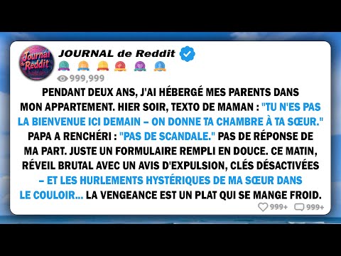 J'ai laissé mes parents vivre dans mon appartement pendant deux ans. Hier soir, maman a envoyé un...