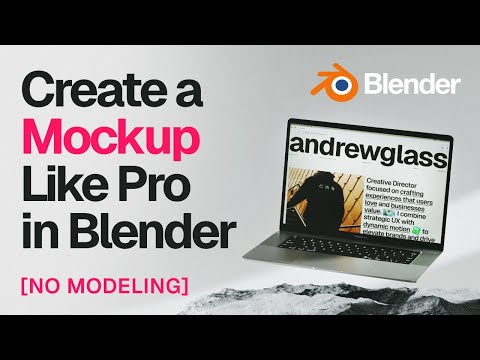 Easy Way to Create Mockup in Blender! Tutorial for Beginners & UX/UI Designers #3d #design #tutorial