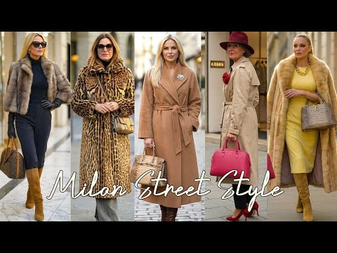 Milan Winter Outfit Inspiration 2025 🇮🇹  Classy Street Style Looks 👗👠