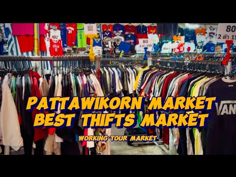 🇹🇭Largest Wholesale Thrift Market in Bangkok – Pattawikorn Market Tour! 💰