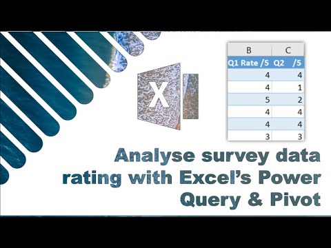 Analyse Excel survey ratings with Power Query, Power Pivot & slicers
