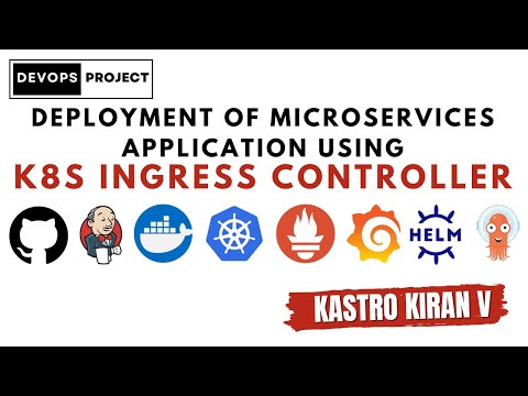 Deployment of Microservices Application using Ingress Controller | Helm & ArgoCD | Kastro Kiran V