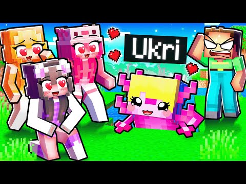 Als BABY-AXOLOTL Mädchen Rizzen in Minecraft!