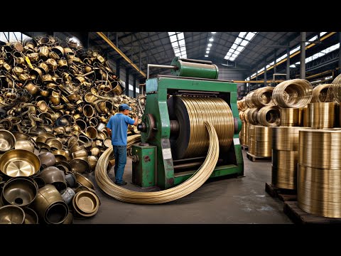 Fantastic Recycling Process Old Copper Utensils to Make Traditional New Wire | How Recycling Copper