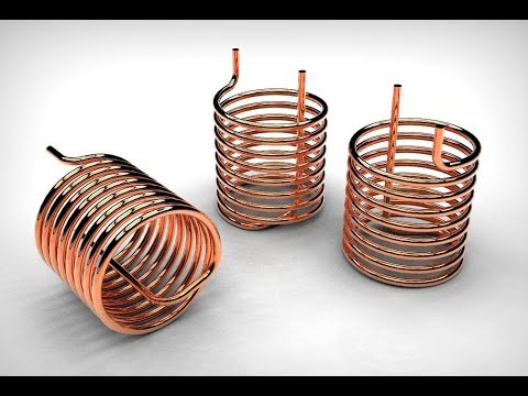 How to make a copper helical pipe coil in SolidWorks