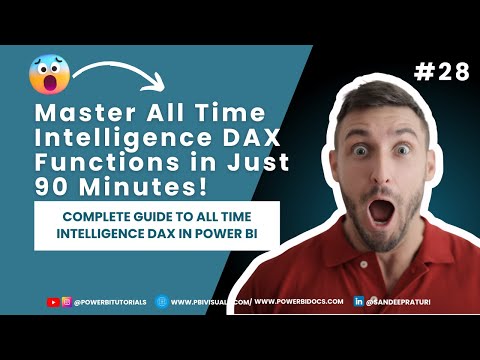 #28 - Learn Every Time Intelligence DAX Function in 1.5 Hours - Power BI Full Tutorial