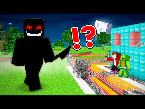 Security House vs CRAZY STALKER in Minecraft - Maizen JJ and Mikey