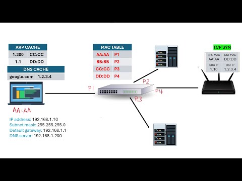 You go to google.com on a new computer. What happens next
