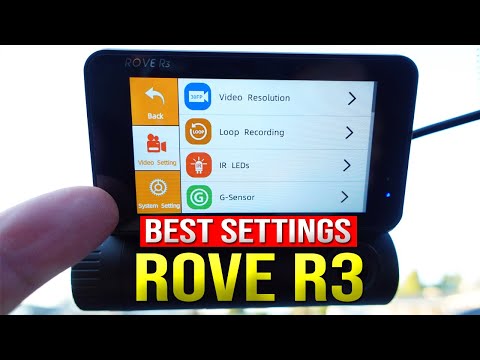ROVE R3 Full Menu 3 Channel Dash Cam Settings Explained