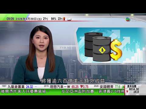 0900 無綫早晨新聞｜美以襲伊朗｜據報美石油公司將額外收益逾六百億美元｜全球最大天然氣田受襲｜澤連斯基稱烏俄美三方會談或短期內重開｜高市早苗訪華盛頓會晤特朗普｜TVB News