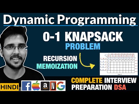 0/1 Knapsack Problem using dynamic programming complete | Recursive solution with memoization