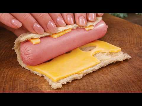 NEW! Easier Way To Make Hotdog Everyone Should Know! Hot Dogs in 5 Minutes at Home!