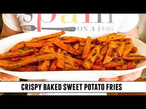 The SECRET to Crispy Baked Sweet Potato Fries | Say Goodbye to Limp & Soggy Fries