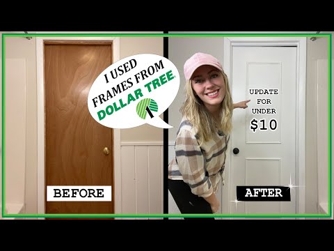 Modernize Your Interior Doors  |  DIY Projects With Dollar Tree Items