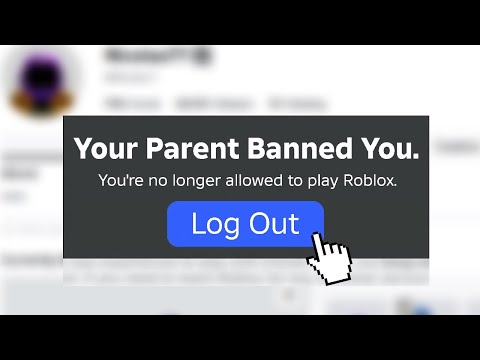 Playing Roblox On Parental Controls! (BANNED)