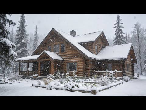 A man and his family built a log cabin in Alaska@Montana Haven