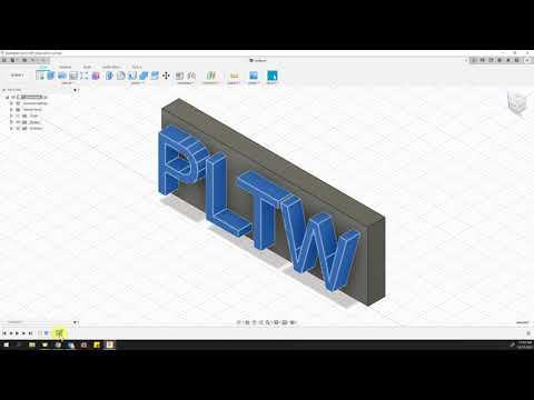 Fusion 360 - Sketch and extrude text, Fillet Chamfer features