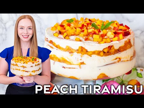 Easy, No-Bake Peach Tiramisu Recipe