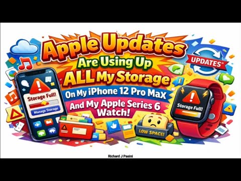 Apple updates are using up all my storage on my iPhone 12 pro max and my apple series 6 watch
