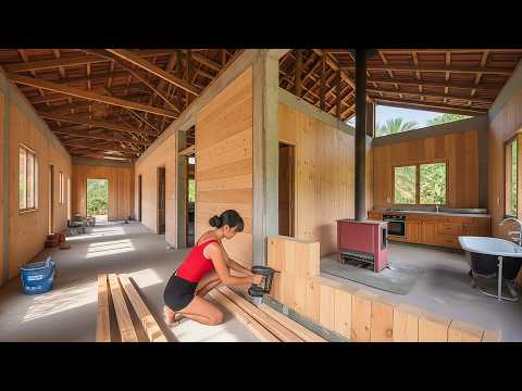 From Start to Finish: Talented Woman Builds a Dream Wooden House in 169 Days