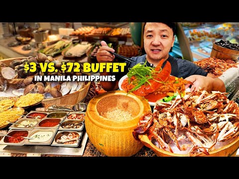 CHEAPEST vs. MOST EXPENSIVE All-You-Can-Eat BUFFET in Manila Philippines!