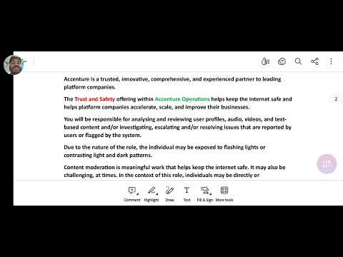 Accenture Walk In Details - 22nd Jan 2025 - Trust and Safety New Associate (Non IT)