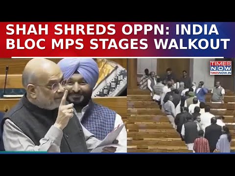 Parliament Firestorm: Opposition Walks Out After Amit Shah Shreds INDIA Bloc In Heated Clash