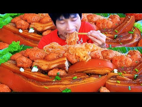 🔥 Mukbang Mâm Hủ Tiếu Thịt Ba Chỉ Hầm Khổng Lồ Siêu Cay Nồng Đậm Đà – Siêu Ngon  #mukbang