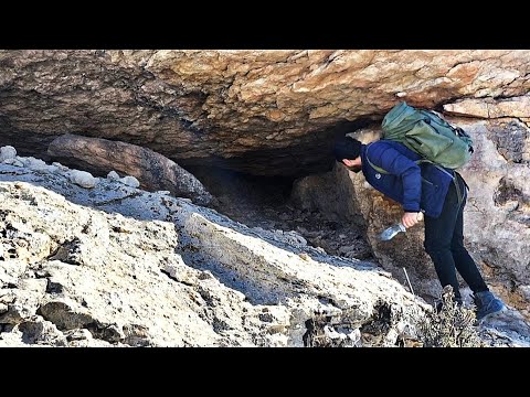 I Crawled into a Hidden Boulder Cave… And Turned It into a Warm Solo Shelter