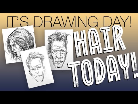 How to Draw Hair… Even If You Don’t Have Any (Like Me)