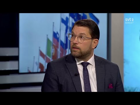 Jimmie Åkesson debatterar säkerhetsläget mot Magdalena Andersson (S)