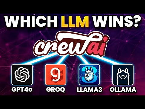 How to connect CrewAI to different LLMs (GPT4o, Groq, Llama3, Ollama) - Tutorial & LLM comparison