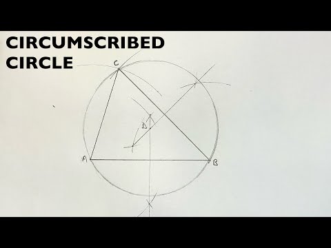 How to Construct A Circumscribed Circle To A Triangle Of Sides AB70mm,AC58mm & BC77mm| CLEAR EXAMPLE