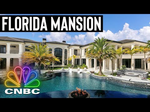TOUR THIS INSANELY HUGE $19M FLORIDA ESTATE | Secret Lives Of The Super Rich