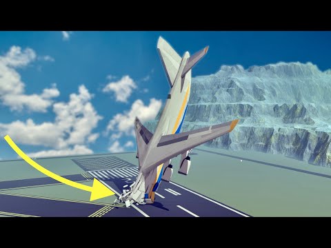 MOST Realistic Plane CRASH ANIMATION In BESIEGE Flight Simulator