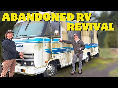 CAN WE FIX THIS ABANDONED CAMPER AND TAKE IT CAMPING?!