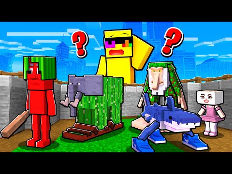 Becoming BRAINROT MOBS in Minecraft Hide and Seek