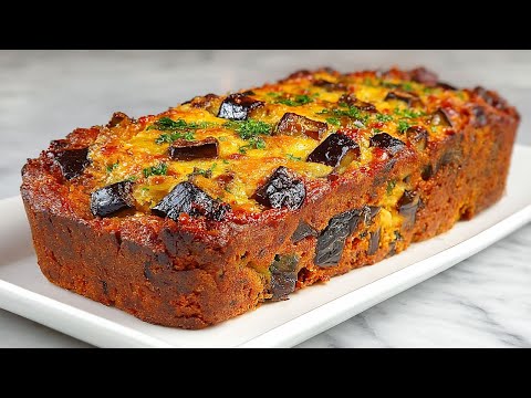Die Aubergine, die alle verrückt macht! Das beste Auberginenrezept! Herzhafter Auberginenkuchen